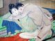 China: Erotic painting of a man and a woman making love, late Qing Dynasty